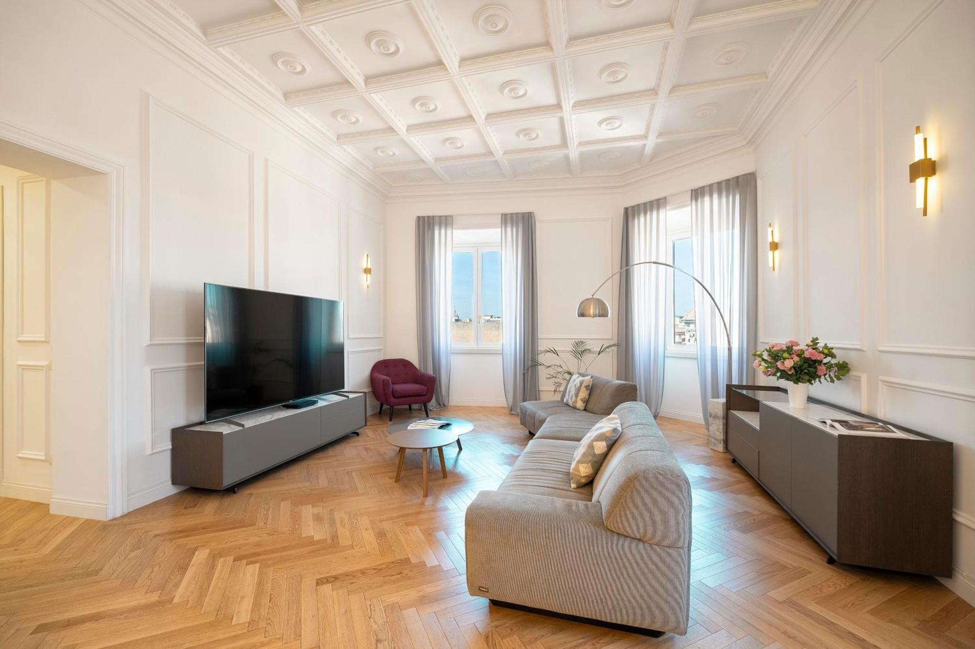 Sjr Luxury Apartment Trevi Fountain Rome Bagian luar foto